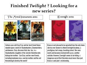 Twilight series recommendation poster
